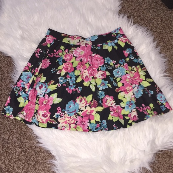 Floral Skater Skirt - Picture 1 of 2
